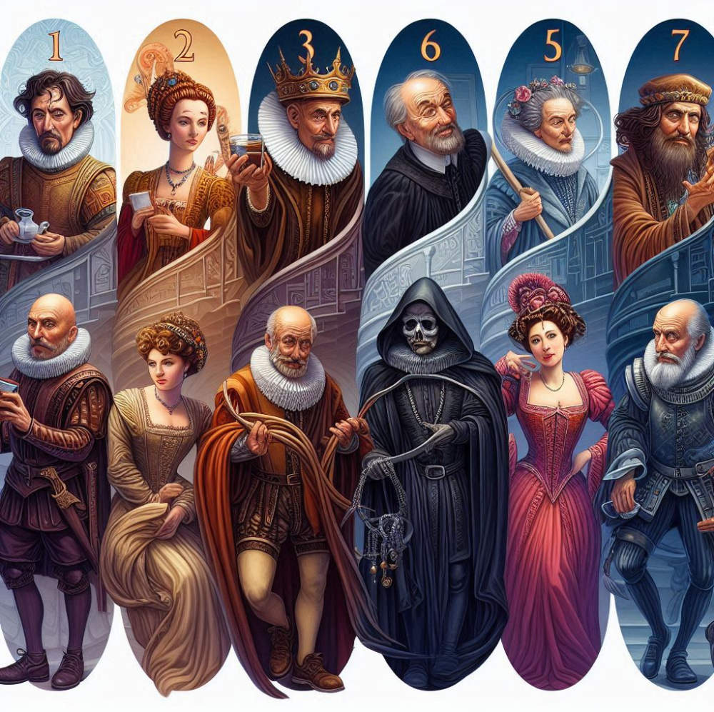 image showing different characters as different roles in life