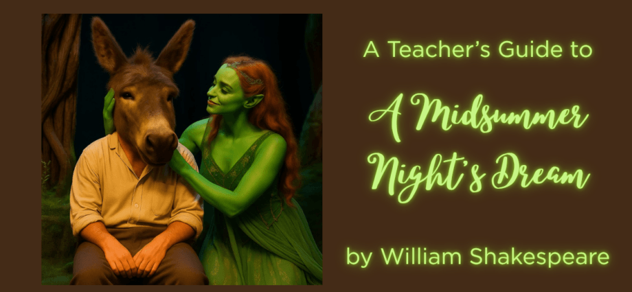 Image of bottom and Titania from A Midsummer Night's Dream