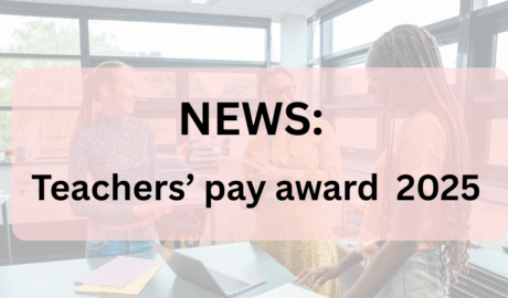 Banner saying "News: Teachers' pay award 2025"