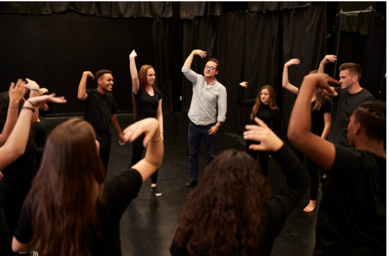 image of a drama class