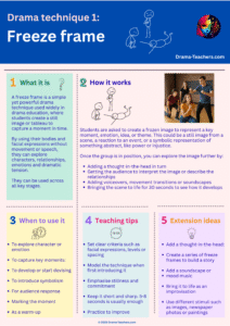 Freeze frame infographic